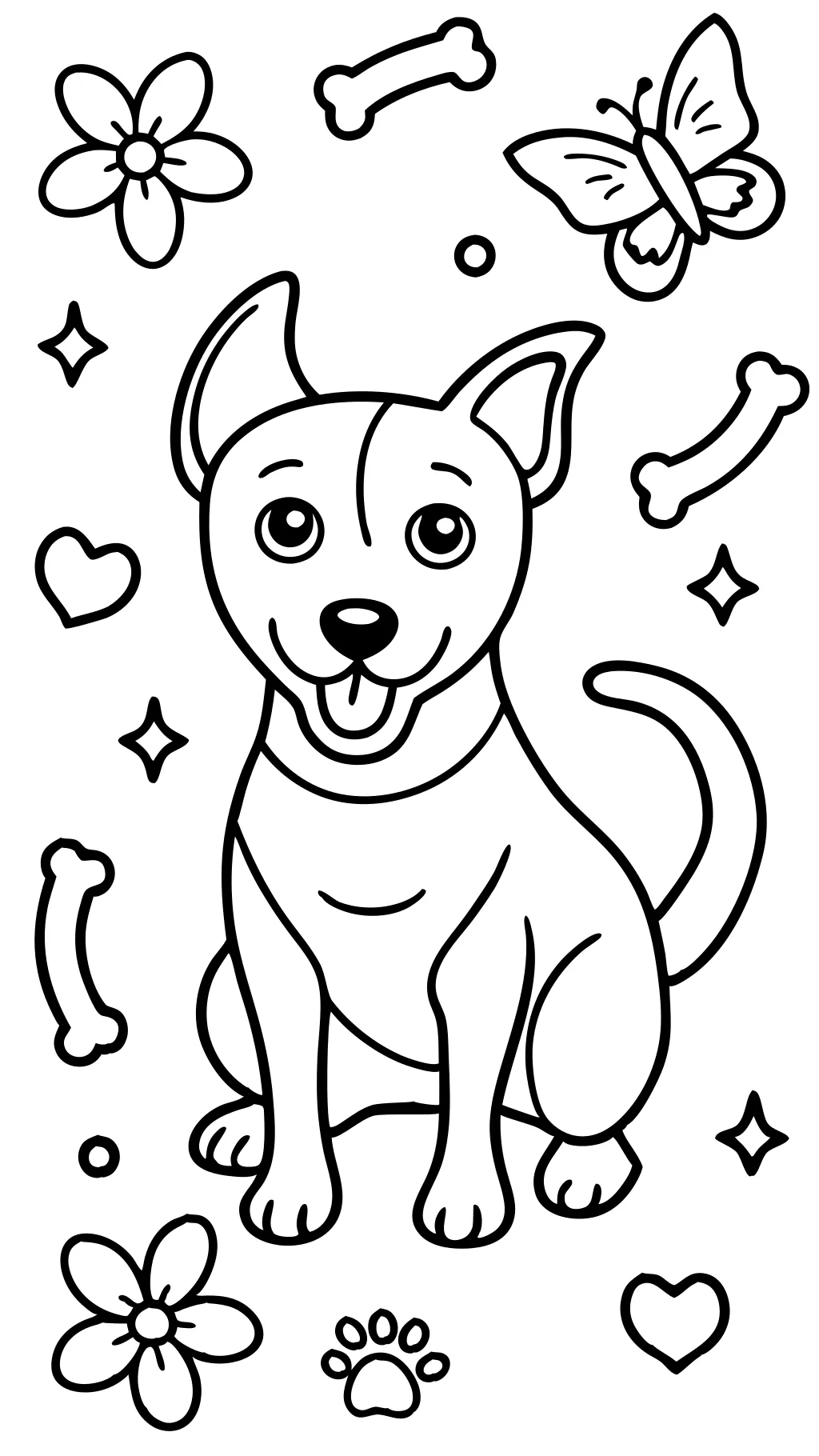 free coloring pages dog